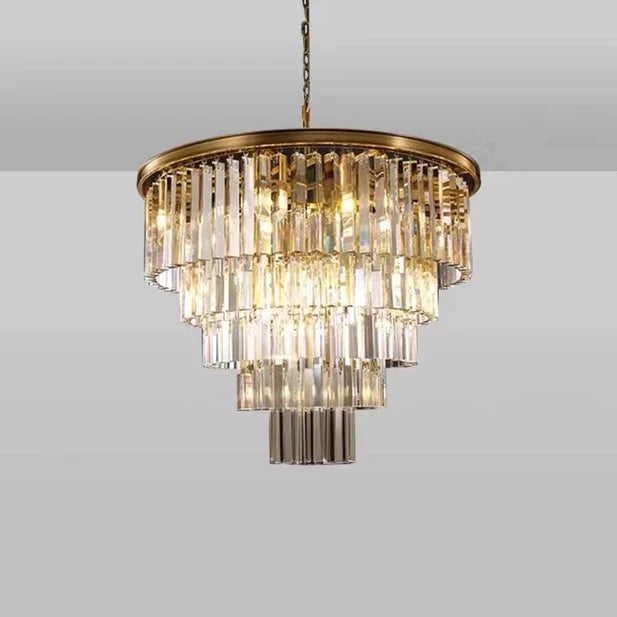 ثريا كريستالية من النحاس النقي الفاخر من Rylight 3/5/6-Tier