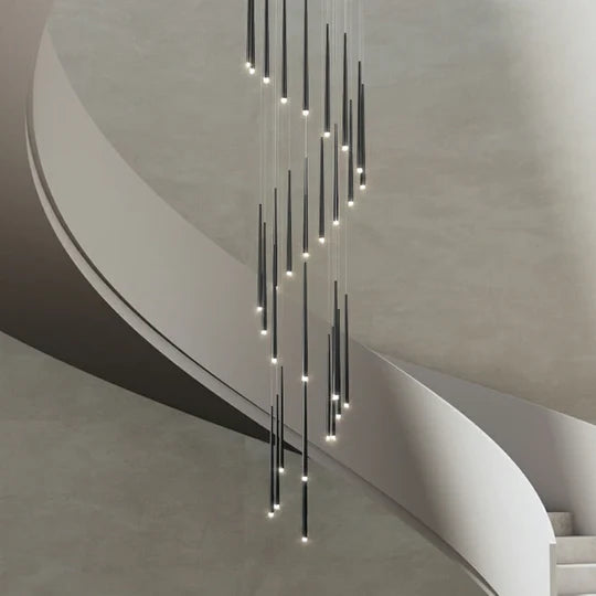 Final Sale · Modern Black Metal Ceiling Pendant for High-ceiling