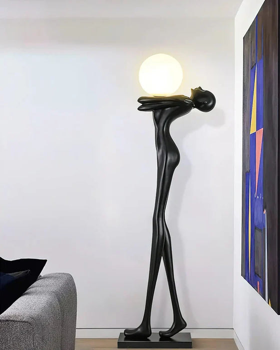 Rylight Art Design Hug Yourself Statue Floor Lamp