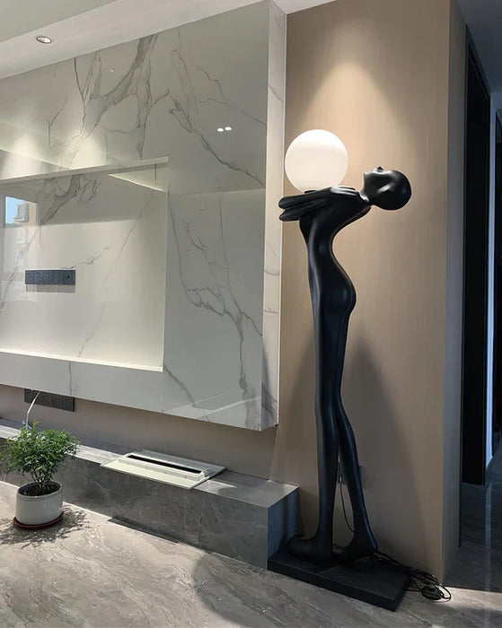 Rylight Art Design Hug Yourself Statue Floor Lamp