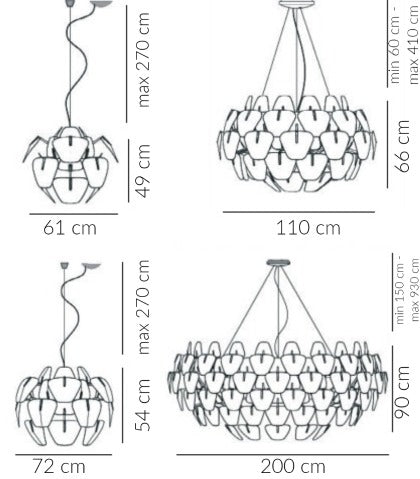 Rylight 4 Versions Designer-recommended Acrylic Chandelier
