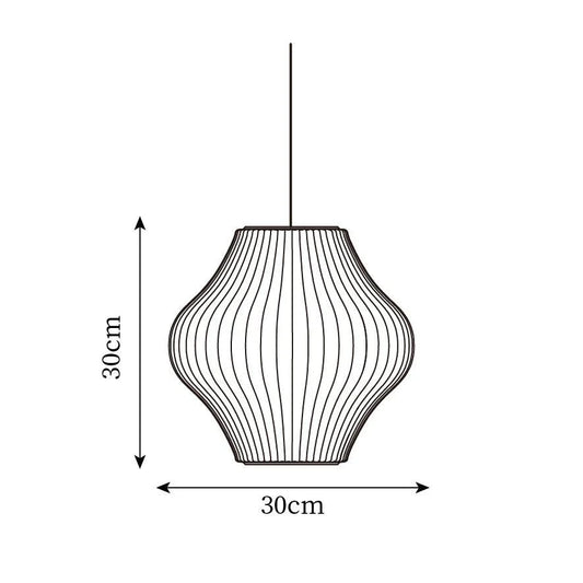 Rylight Modern Irregular Bubble Paper Pendant Lamp