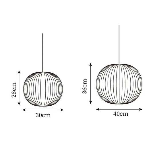 Rylight Modern Irregular Bubble Paper Pendant Lamp