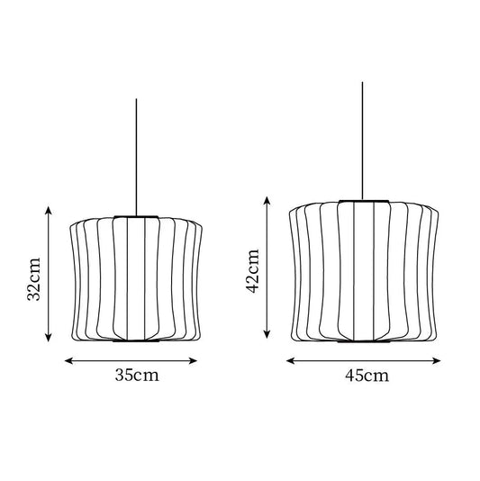 Rylight Modern Irregular Bubble Paper Pendant Lamp