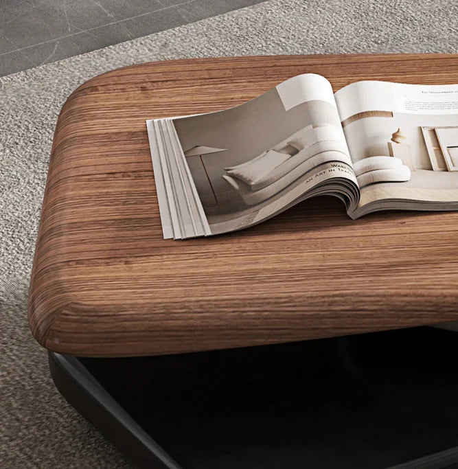 Minimalist Rotatable Coffee Table for Living Room