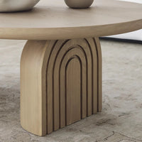 طاولة قهوة على الطراز الكريمي النوردي