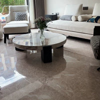 طاولة قهوة رخامية مستديرة بسيطة/طاولة جانبية