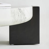 طاولة قهوة رخامية مستديرة بسيطة/طاولة جانبية