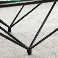 طاولة قهوة حديثة ومبتكرة من الزجاج المقسّى