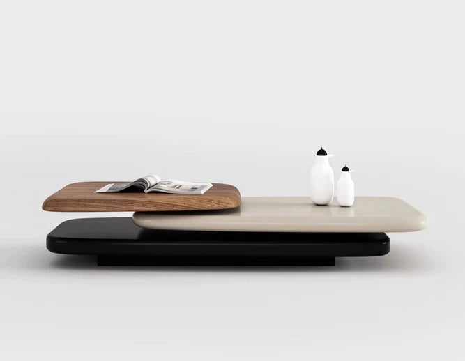 Minimalist Rotatable Coffee Table for Living Room