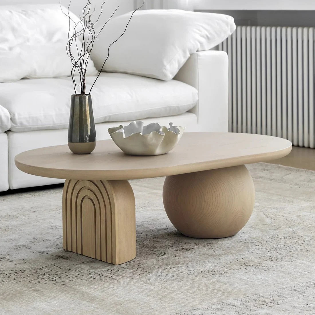 Coffee Table Top View Cream Color Nordic Cream Style Coffee Table – RYLIGHT