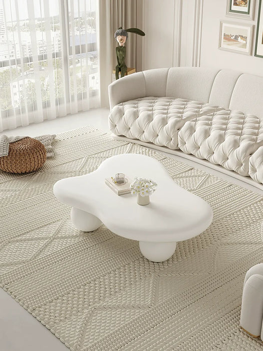 Cream Cloud Coffee Table in Beige/White/Black Color