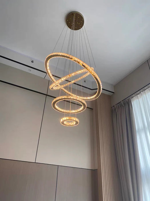Rylight 2/3/4/5/6/7-Rings Crystal Chandelier