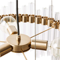 Moderne ronde glazen kroonluchter voor woon-/eetkamer/slaapkamer 