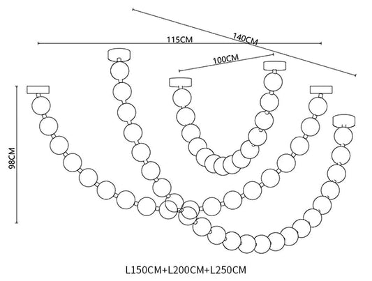 ثريا لؤلؤية إبداعية بتصميم عصري من رايلايت