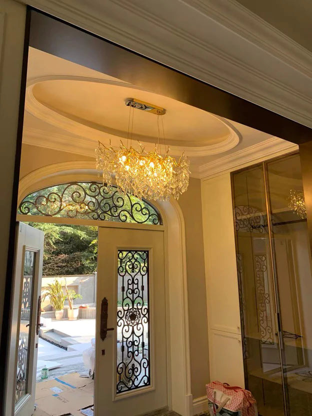 Rylight Round/Rectangle Affordable Crystal Chandelier