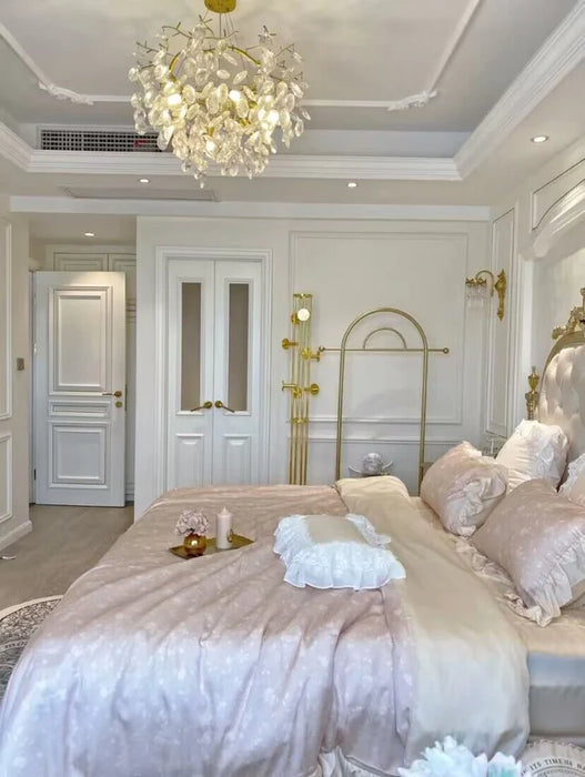 Rylight New Flower Romantic Light Luxury Crystal Chandelier