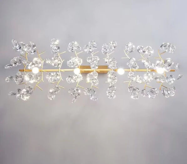 Rylight New Flower Romantic Light Luxury Crystal Chandelier