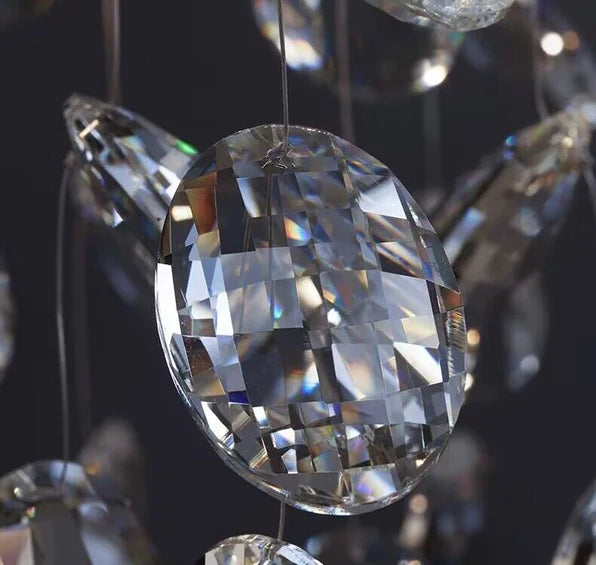 Rylight New Flower Romantic Light Luxury Crystal Chandelier