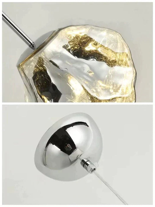 Rylight 3/5 روك زجاجي شكل خاص قلادة الإضاءة