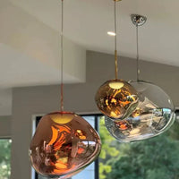 Rylight 3/5 rotsglas hanglamp met speciale vorm