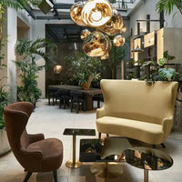 Rylight 3/5 rotsglas hanglamp met speciale vorm