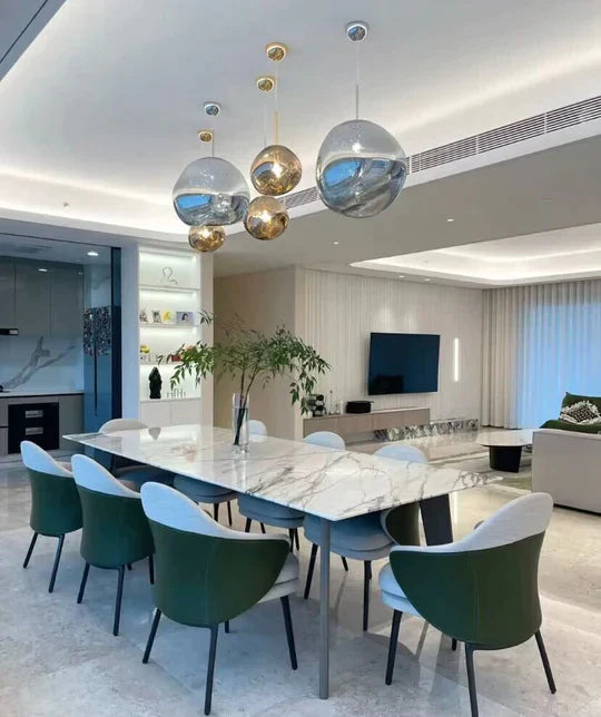 Rylight 3/5 روك زجاجي شكل خاص قلادة الإضاءة