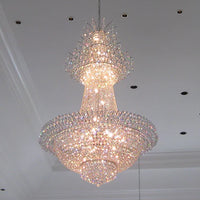 Rylight extra grote Franse klassieke meerlaagse kristallen kroonluchter