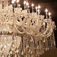 ثريا كريستالية فاخرة كبيرة الحجم تقليدية متعددة الطبقات من Rylight 35/50/60/72/90