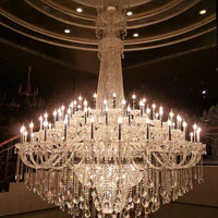 ثريا كريستالية فاخرة كبيرة الحجم تقليدية متعددة الطبقات من Rylight 35/50/60/72/90