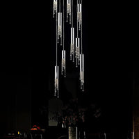 Rylight 7/9/12/18/21/27/38-Light Italian Modern Creative Silver Pendant Light Fixture