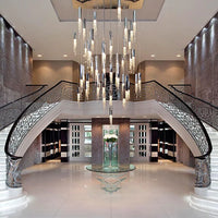 Rylight 7/9/12/18/21/27/38-Light Italian Modern Creative Silver Pendant Light Fixture