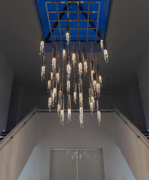 Rylight 7/9/12/18/21/27/38-Light Italian Modern Creative Silver Pendant Light Fixture