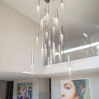 Rylight 7/9/12/18/21/27/38-Light Italian Modern Creative Silver Pendant Light Fixture