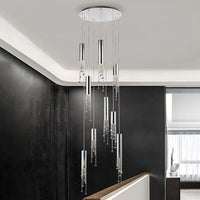 Rylight 7/9/12/18/21/27/38-Light Italian Modern Creative Silver Pendant Light Fixture