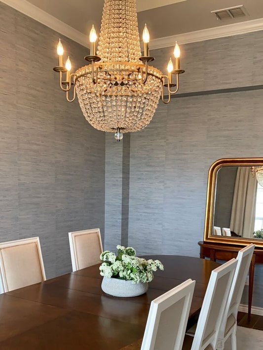 Rylight klassieke stijl/vintage kristallen kroonluchter kaarslicht met messing afwerking