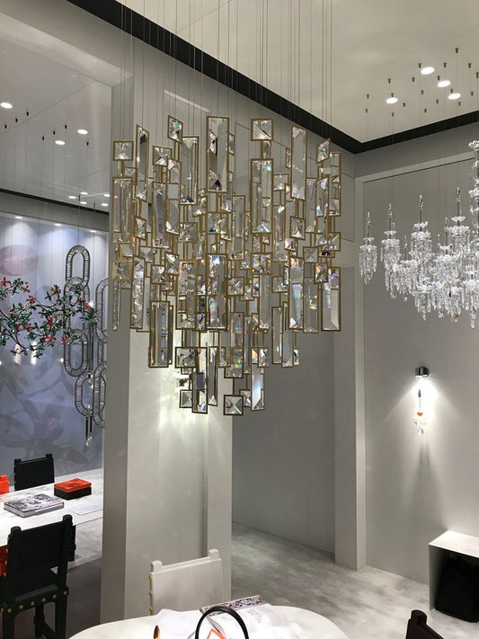 Rylight ronde/rechthoekige moderne stijl vierkante kristallen kroonluchter