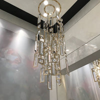Rylight Round/Rectangular Modern Style Square Crystal Chandelier