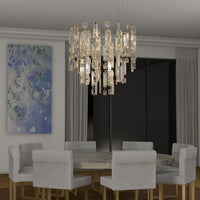 Rylight Round/Rectangular Modern Style Square Crystal Chandelier