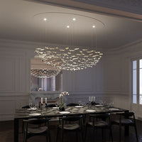 Rylight 84/102/170/192 Leaves Art Design Chandelier