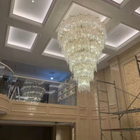 Rylight Multi-Tier Oversized European Luxury Crystal Chandelier
