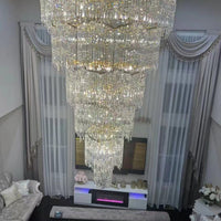 Rylight Multi-Tier Oversized European Luxury Crystal Chandelier