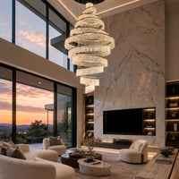11/17-Ring Extra Large/Long Tassel Chandelier