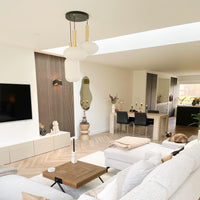 ثريا زجاجية فاخرة وحديثة من Rylight 3-Light Nordic Minimalist