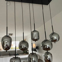 رايلايت 3/4/6/8/16-ثريا باللون الرمادي الدخاني الفاتح 