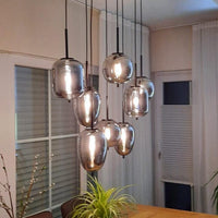 رايلايت 3/4/6/8/16-ثريا باللون الرمادي الدخاني الفاتح 