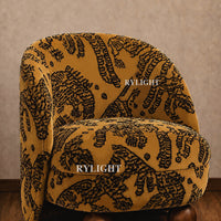 Tiger Mountain Velvet Sculptural Accent Chair