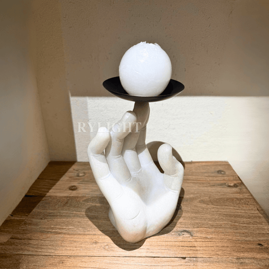 RYLIGHT Finger-Bearing Candle Holder Sculpture