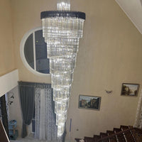 Rylight Spiral Crystal Chandelier