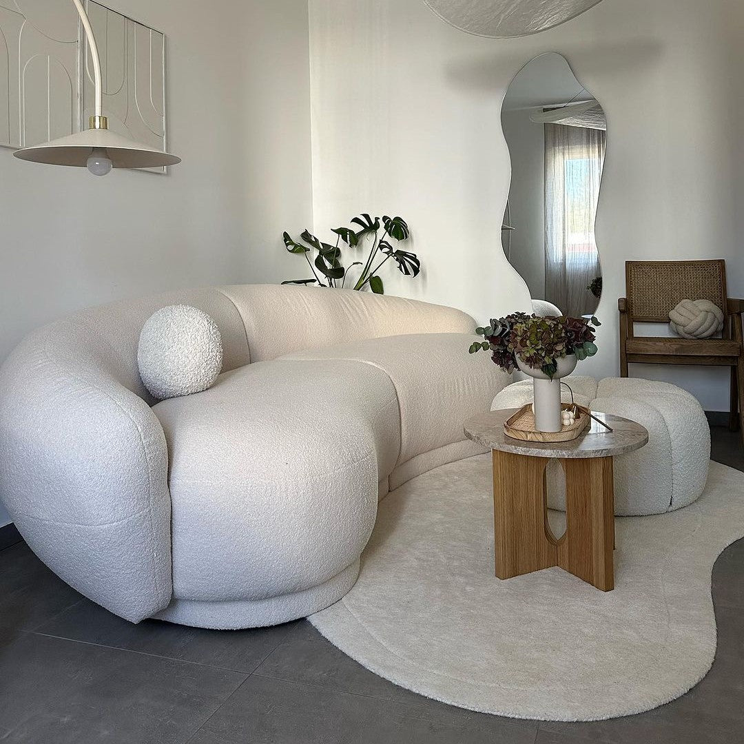 Rylight 3-Seater Teddy Flannel Sofa